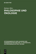 Hörz |  Philosophie und Ökologie | Buch |  Sack Fachmedien