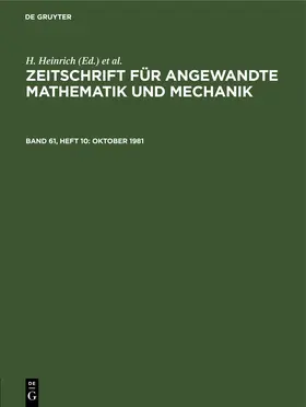 Heinrich / Schmid |  Oktober 1981 | eBook | Sack Fachmedien