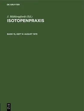 Mühlenpfordt |  August 1979 | Buch |  Sack Fachmedien