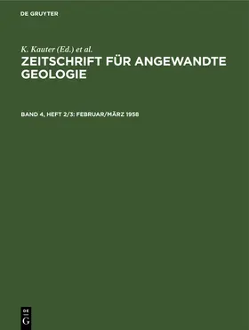 Kauter / Tischendorf / Stammberger |  Februar/März 1958 | Buch |  Sack Fachmedien