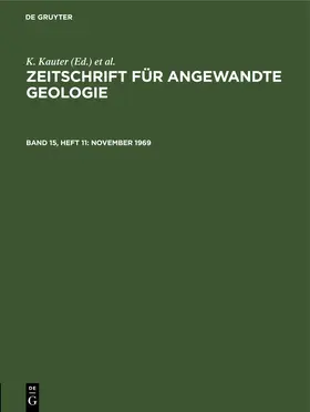 Kauter / Stammberger / Tischendorf |  November 1969 | eBook | Sack Fachmedien