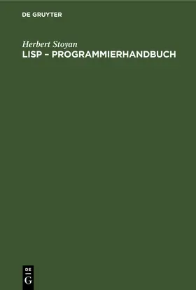 Stoyan | LISP – Programmierhandbuch | E-Book | www.sack.de