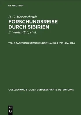 Winter / Figurovskij / Uschmann |  Tagebuchaufzeichnungen Januar 1723 - Mai 1724 | eBook | Sack Fachmedien