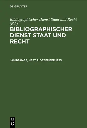  Dezember 1955 | Buch |  Sack Fachmedien