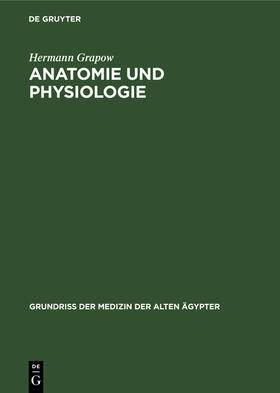 Grapow |  Anatomie und Physiologie | Buch |  Sack Fachmedien
