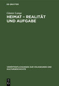 Lange |  Heimat ¿ Realität und Aufgabe | Buch |  Sack Fachmedien