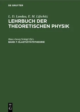 Schöpf |  Elastizitätstheorie | eBook | Sack Fachmedien