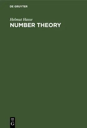 Hasse |  Number Theory | eBook | Sack Fachmedien