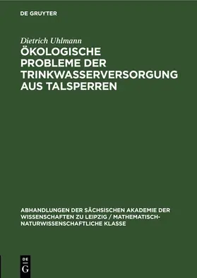 Uhlmann |  Ökologische Probleme der Trinkwasserversorgung aus Talsperren | eBook | Sack Fachmedien