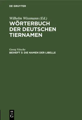 Nitsche |  Die Namen der Libelle | eBook | Sack Fachmedien