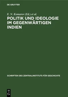Komarov / Litman / Weidemann |  Politik und Ideologie im gegenwärtigen Indien | eBook | Sack Fachmedien