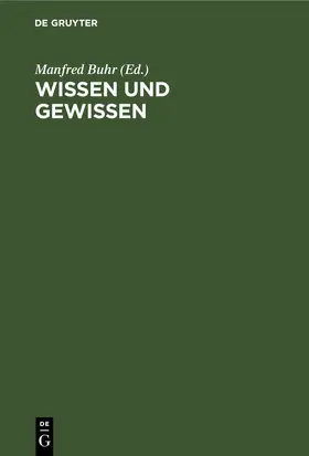 Buhr |  Wissen und Gewissen | eBook | Sack Fachmedien