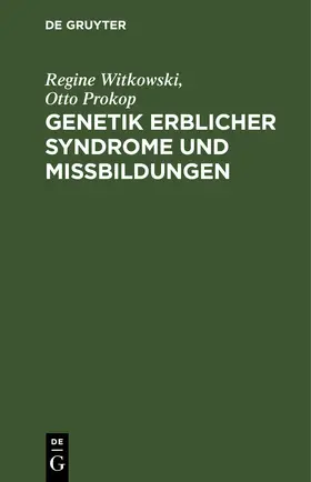 Genetik erblicher Syndrome und Mißbildungen | E-Book | www.sack.de