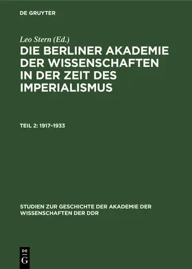 Schlicker |  1917-1933 | Buch |  Sack Fachmedien