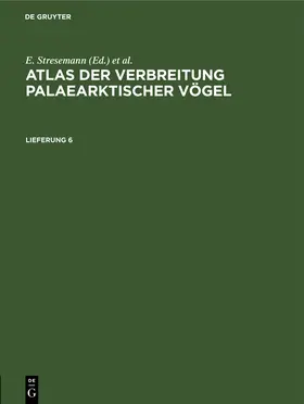 Stresemann / Portenko | Atlas der Verbreitung palaearktischer Vögel. Lieferung 6 | E-Book | sack.de
