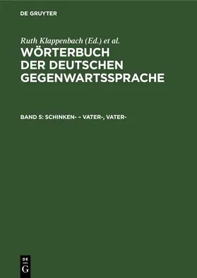 Kempcke / Klappenbach / Malige-Klappenbach | Schinken- – Vater-, vater- | E-Book | www.sack.de