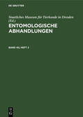  Entomologische Abhandlungen. Band 40, Heft 2 | Buch |  Sack Fachmedien