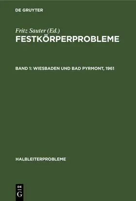 Sauter |  Wiesbaden und Bad Pyrmont, 1961 | eBook | Sack Fachmedien
