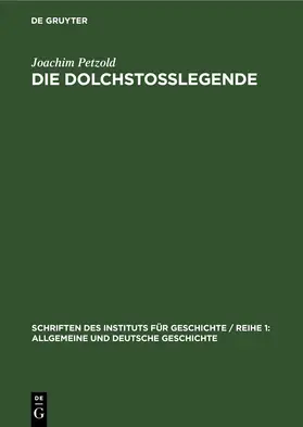 Petzold | Die Dolchstoßlegende | E-Book | www.sack.de