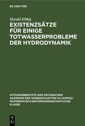 Hilbig |  Existenzsätze für einige Totwasserprobleme der Hydrodynamik | eBook | Sack Fachmedien