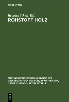 Scheel |  Rohstoff Holz | Buch |  Sack Fachmedien