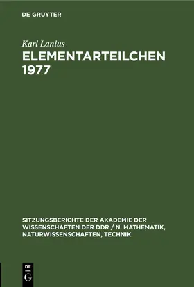 Lanius | Elementarteilchen 1977 | E-Book | www.sack.de