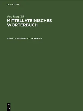 Lehmann / Stroux / Prinz | c – canicula | Buch | 978-3-11-258671-6 | www.sack.de