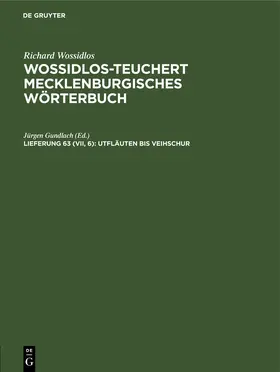 Gundlach |  Utfläuten bis Veihschur | eBook | Sack Fachmedien