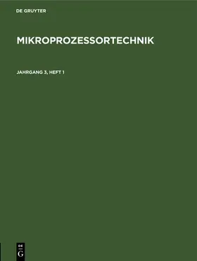 Degruyter |  MP. Jahrgang 3, Heft 1 | Buch |  Sack Fachmedien