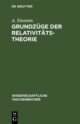 Einstein | Grundzüge der Relativitätstheorie | E-Book | www.sack.de