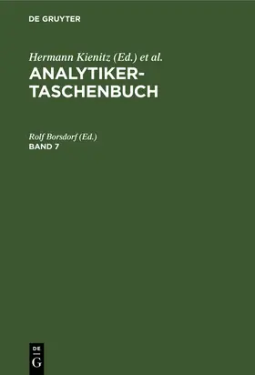Borsdorf | Analytiker-Taschenbuch. Band 7 | Buch | 978-3-11-259181-9 | www.sack.de