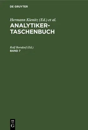 Borsdorf |  Analytiker-Taschenbuch. Band 7 | eBook | Sack Fachmedien