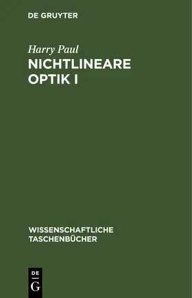 Paul |  Nichtlineare Optik I | eBook | Sack Fachmedien