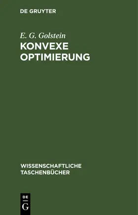 Golstein |  Konvexe Optimierung | eBook | Sack Fachmedien