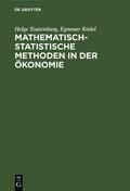 Rödel / Toutenburg |  Mathematisch-statistische Methoden in der Ökonomie | Buch |  Sack Fachmedien