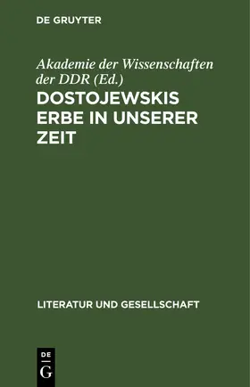  Dostojewskis Erbe in unserer Zeit | eBook | Sack Fachmedien