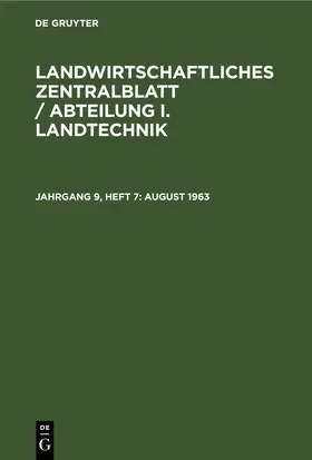  August 1963 | eBook | Sack Fachmedien