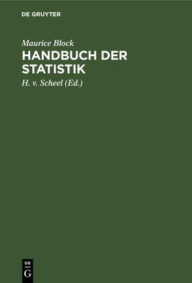 Block / Scheel |  Handbuch der Statistik | eBook | Sack Fachmedien