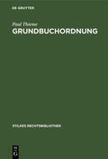 Thieme |  Grundbuchordnung | eBook | Sack Fachmedien