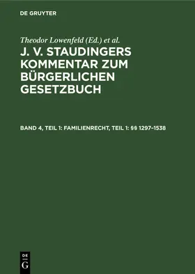  Familienrecht, Teil 1: §§ 1297-1538 | Buch |  Sack Fachmedien