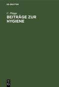 Plügge |  Beiträge zur Hygiene | Buch |  Sack Fachmedien