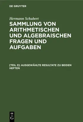 Schubert |  Ausgewählte Resultate zu beiden Heften | eBook | Sack Fachmedien