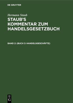 Könige / Mauer / Stranz | (Buch 3: Handelsgeschäfte) | Buch | 978-3-11-260317-8 | sack.de