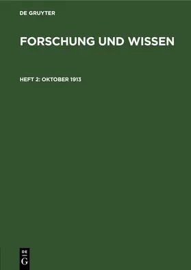  Oktober 1913 | eBook | Sack Fachmedien