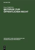 Wolff |  Beiträge zum Öffentlichen Recht | Buch |  Sack Fachmedien