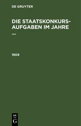  1909 | eBook | Sack Fachmedien
