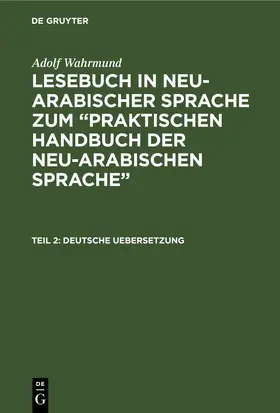 Wahrmund |  Deutsche Uebersetzung | eBook | Sack Fachmedien
