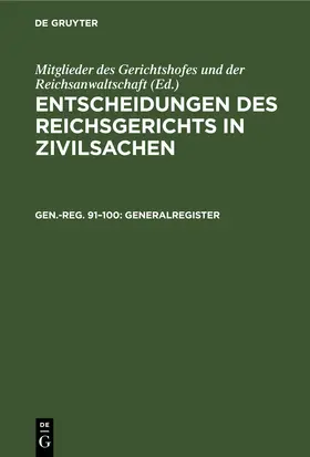 Cornelius |  Generalregister | eBook | Sack Fachmedien