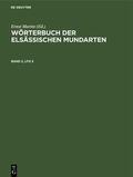Martin |  Wörterbuch der elsässischen Mundarten. Band 2, Lfg 5 | Buch |  Sack Fachmedien