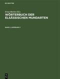 Martin |  Wörterbuch der elsässischen Mundarten. Band 2, Lieferung 3 | eBook | Sack Fachmedien